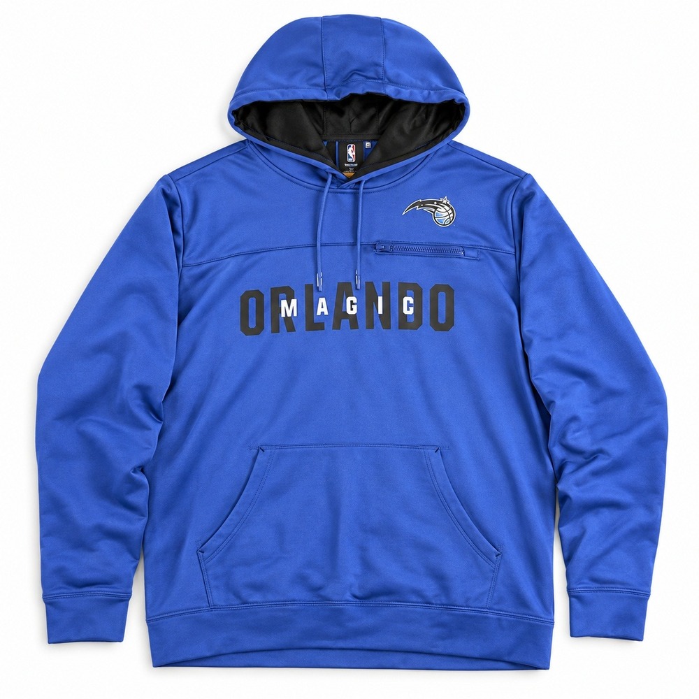 NBA Orlando Magic Mens XL Blue Performance Graphic Hoodie Sweatshirt